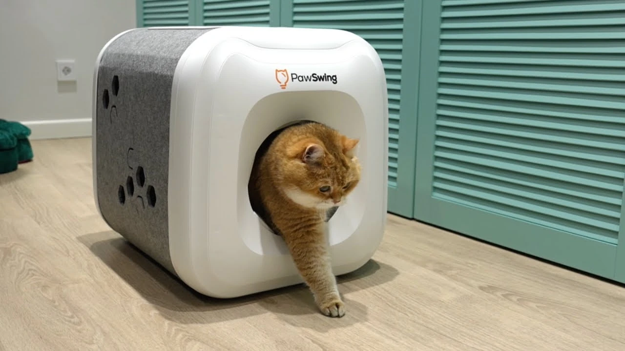 Meet the new and better version - Pawswing NEO Self-grooming Cat House!