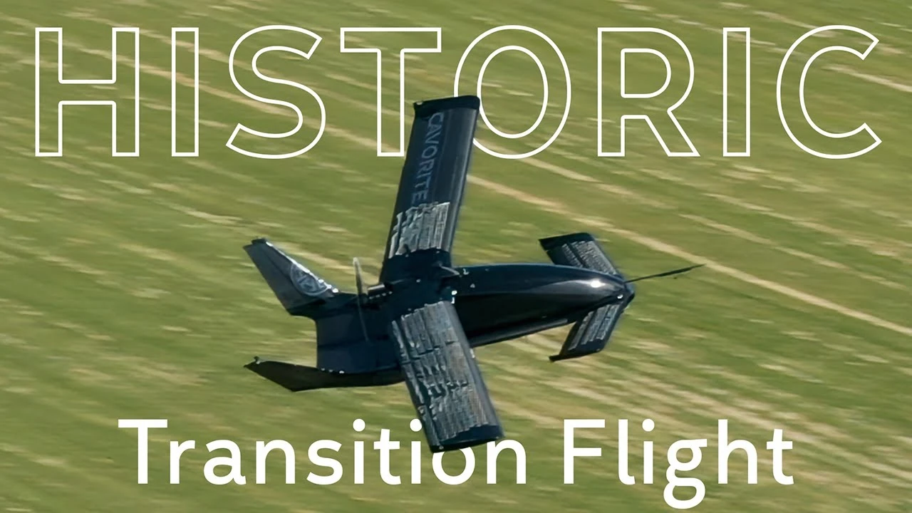 Historic eVTOL Transition Flight - Founders React