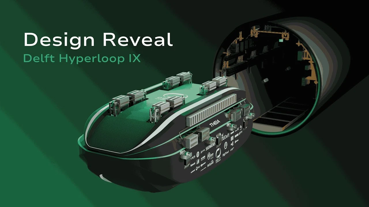 Delft Hyperloop IX Design Reveal - Theia (2025)