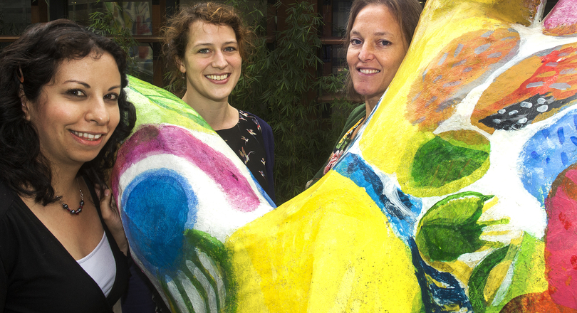 Eveline Rosendaal, Mijke van den Boogaard en Mariene Gutierrez-Neri.