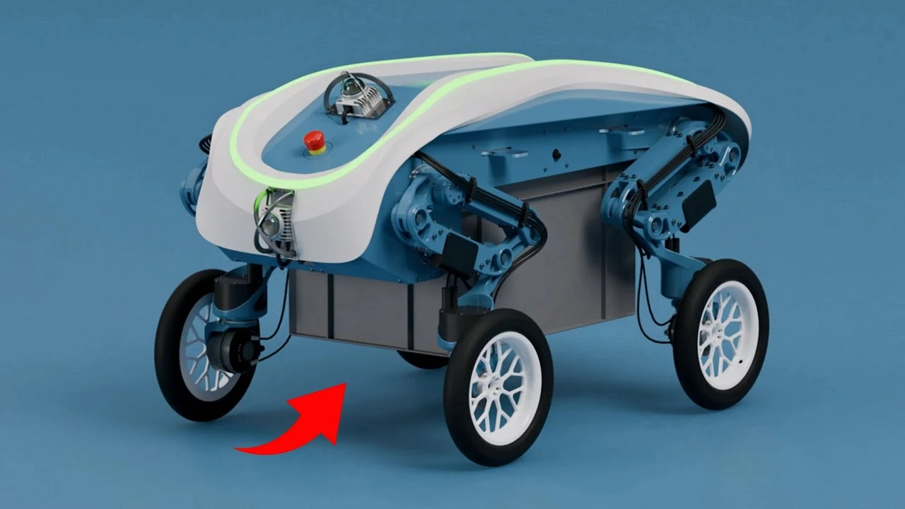 This LEVA Robot Uses Legs and Wheels to Carry Boxes in Its Belly