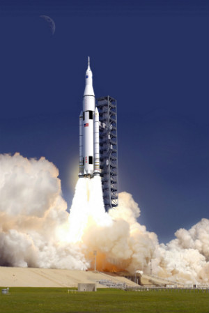 SLS-lancering