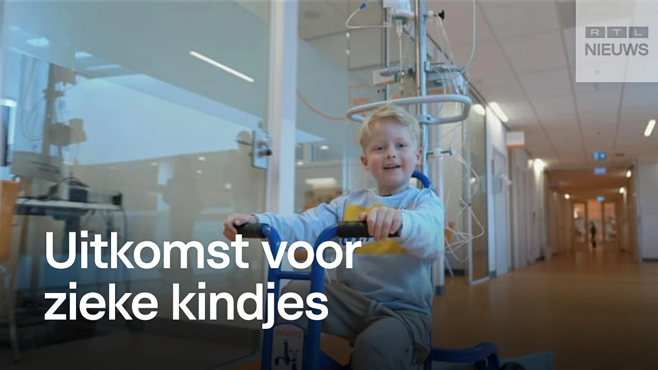 Fietsen met je infuuspaal in het Prinses Máxima Centrum